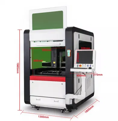 Máquina de corte a laser de fibra óptica pequena 6060 1365 1390 500W 1000W cortador de metal