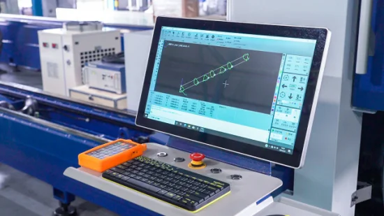 Máquina de corte a laser de fibra CNC de tubo de aço de 5 eixos com preço de cabeça rotativa